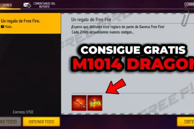 Cómo conseguir la M1014 Dragon Flama Verde de la Ruleta Mágica en Free Fire 2024