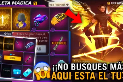 el nuevo emote pacto luminoso en la ruleta magica en free fire