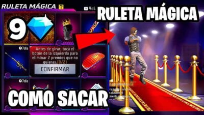 COMO CONSEGUIR el EMOTE ALFOMBRA ROJA de la RULETA MAGICA en FREE FIRE 2024